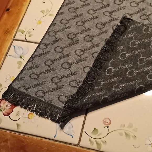 CELINE DION Gray VIP Cashmere Scarf. "Courage" Tour. 72x12. New Without Tag. - Picture 11 of 12